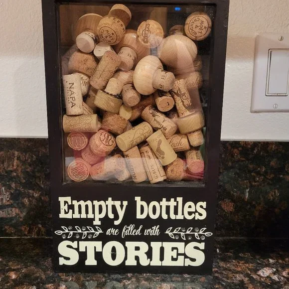 Cork & Tops Holder - Empty Bottles Are Filled With Memories - Home Accent - Picture 1 of 10